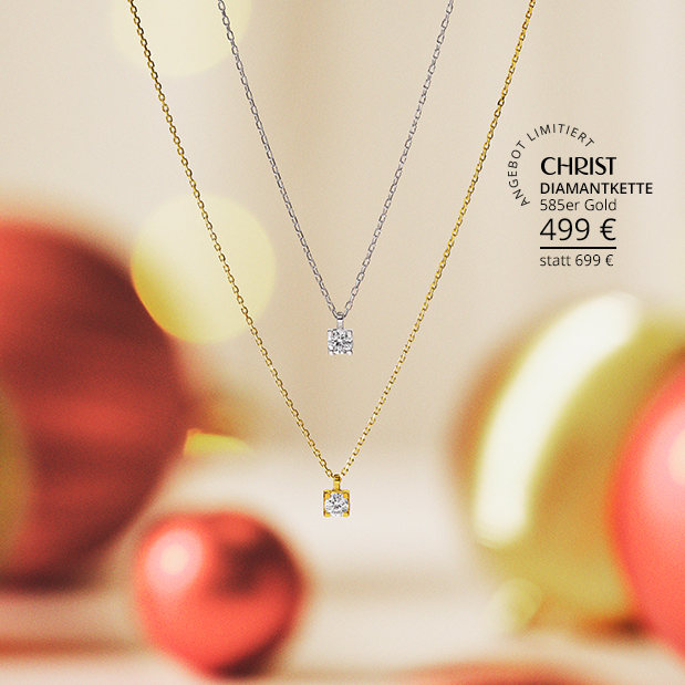 Diamantketten in gelbgold und weißgold